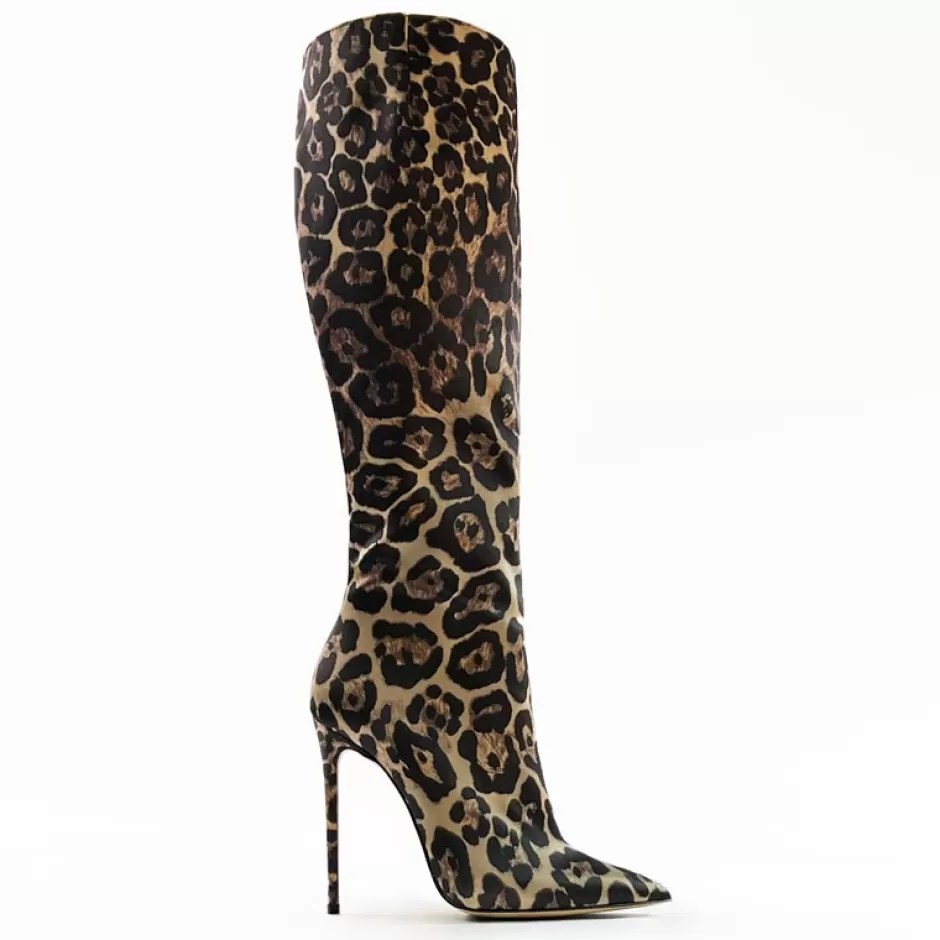 Donna SHARLENE CALZATURE Stivali-Spotted Satin Boot - Cod. 35237
